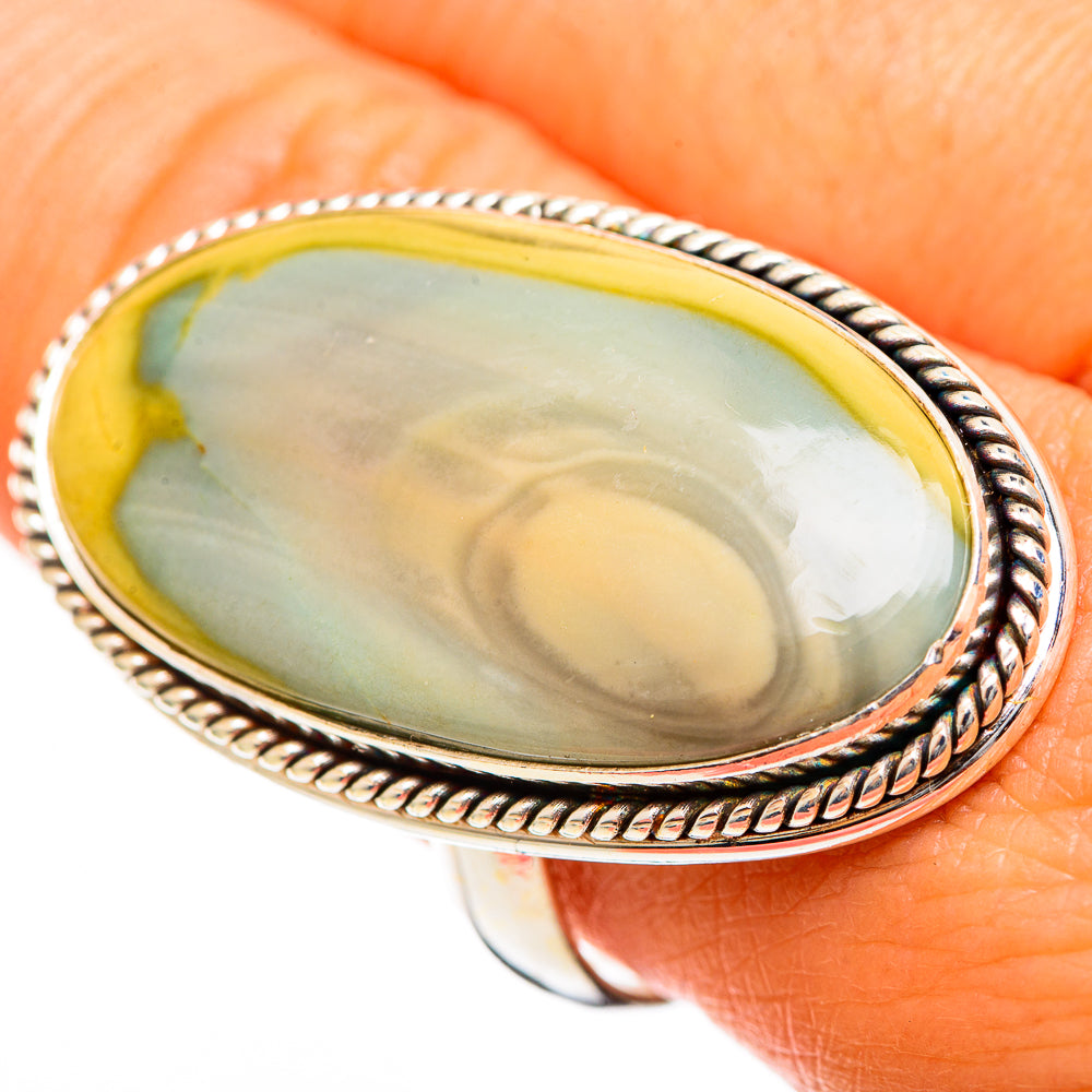 Polychrome Jasper Rings handcrafted by Anasilvercos - RING110083