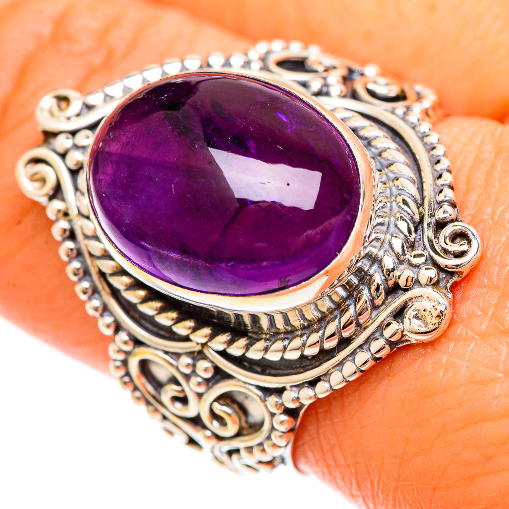 Amethyst Rings handcrafted by Anasilvercos - RING110110
