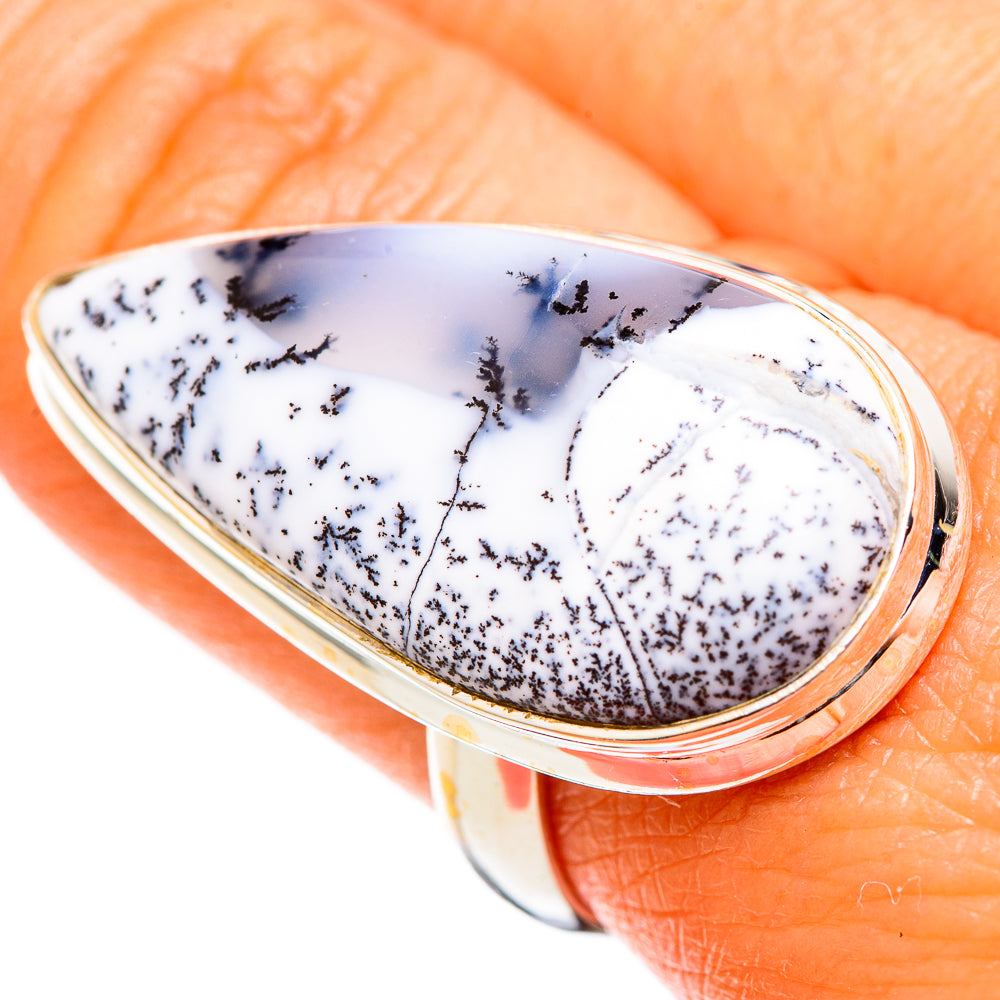 Dendritic Opal Rings handcrafted by Anasilvercos - RING110117