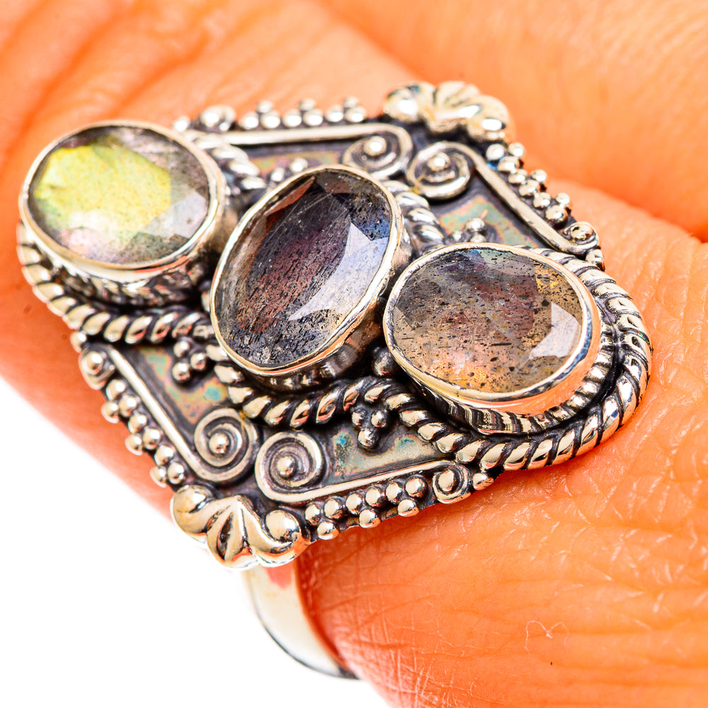 Labradorite Rings handcrafted by Anasilvercos - RING110120