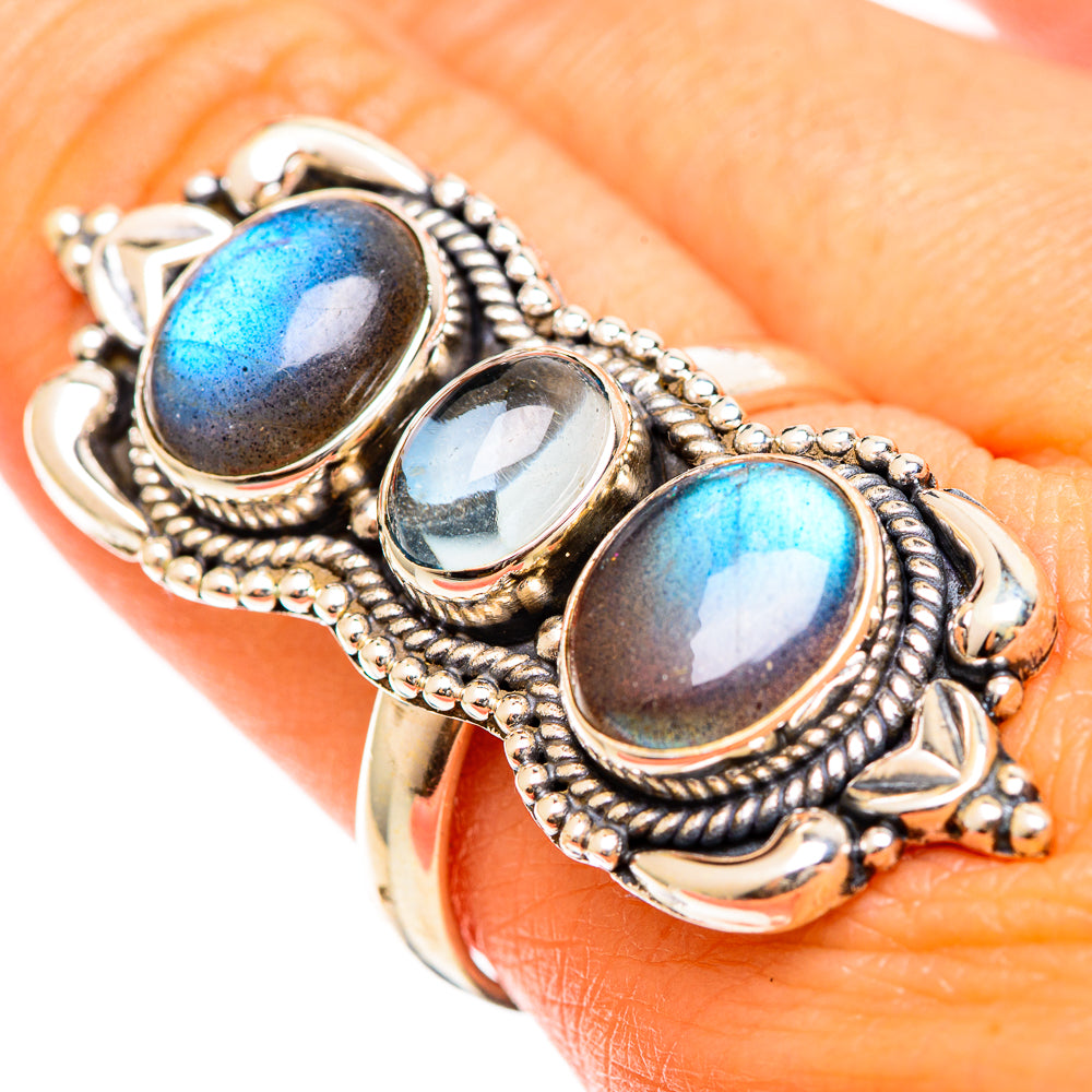 Labradorite Rings handcrafted by Anasilvercos - RING110126