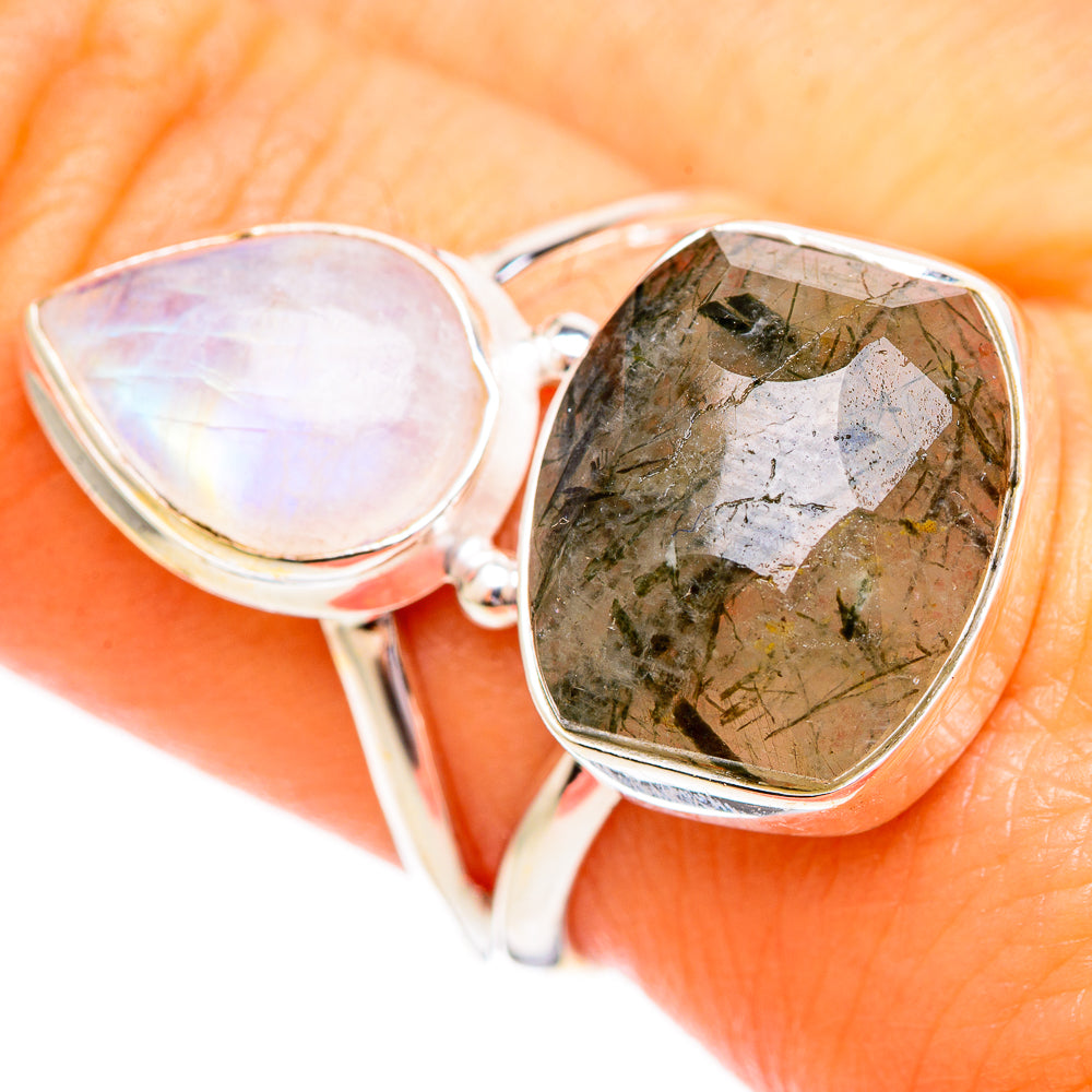 Tourmalinated Quartz Rings handcrafted by Anasilvercos - RING110166