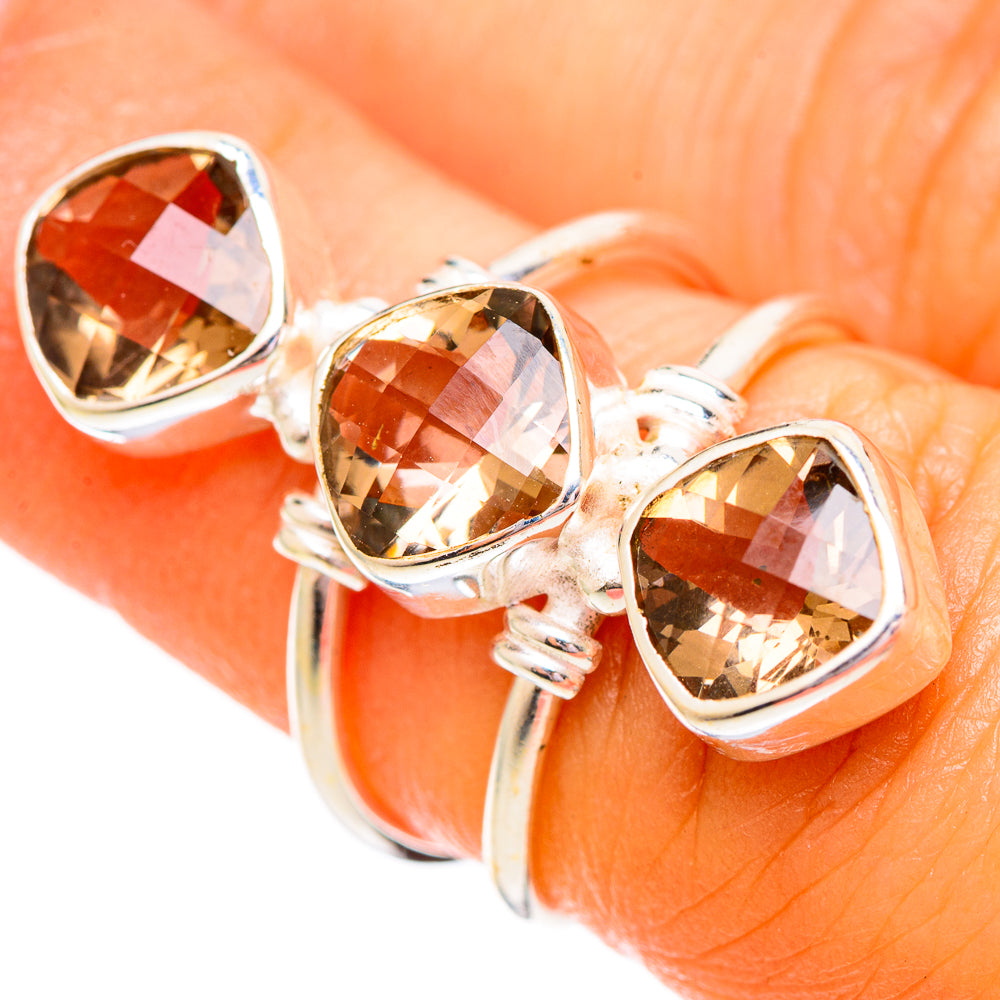 Smoky Quartz Rings handcrafted by Anasilvercos - RING110185