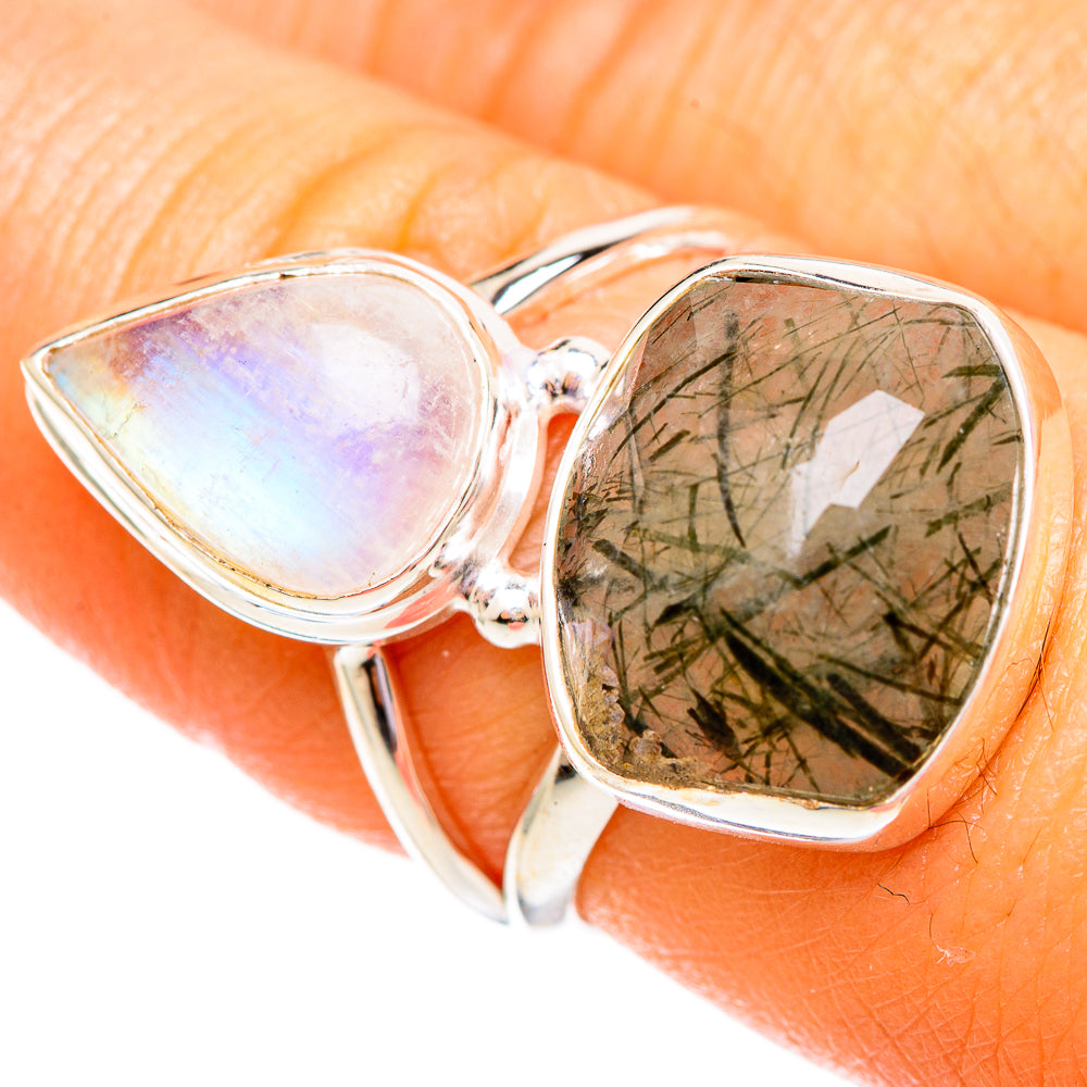 Tourmalinated Quartz Rings handcrafted by Anasilvercos - RING110194