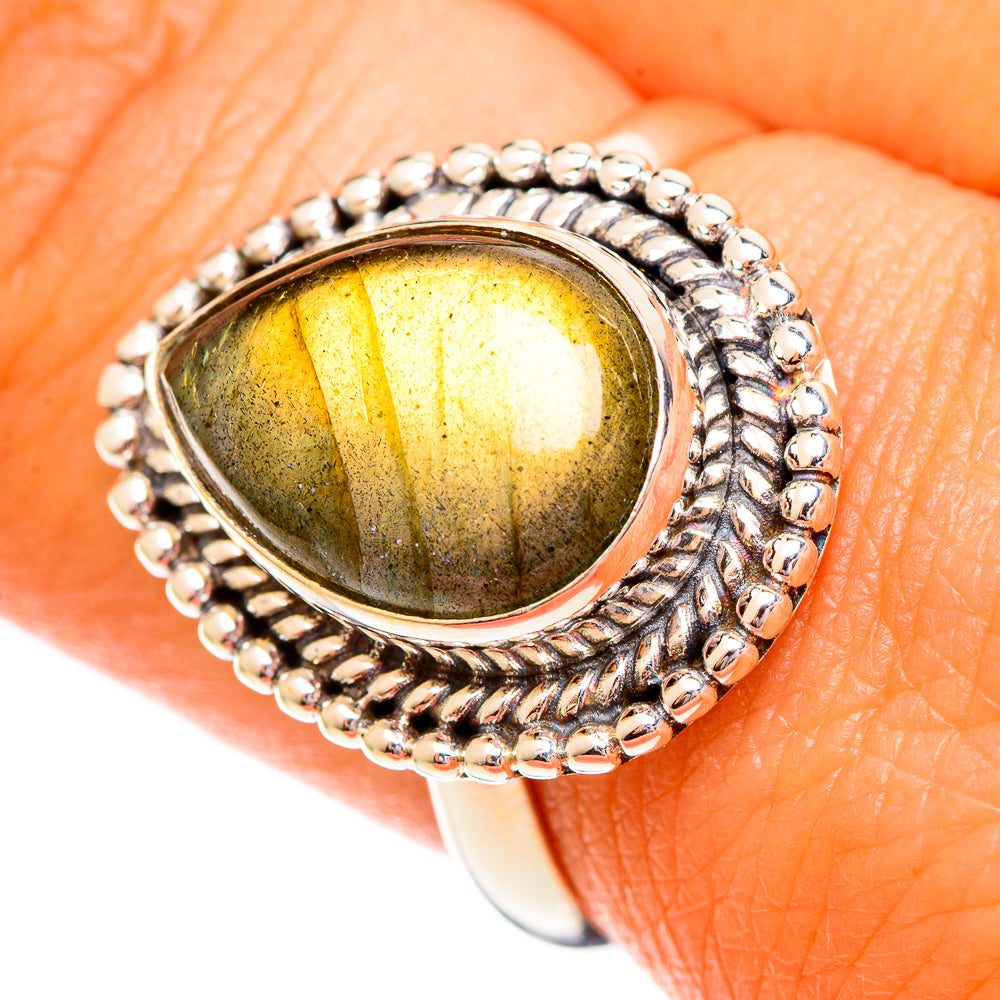 Labradorite Rings handcrafted by Anasilvercos - RING110212