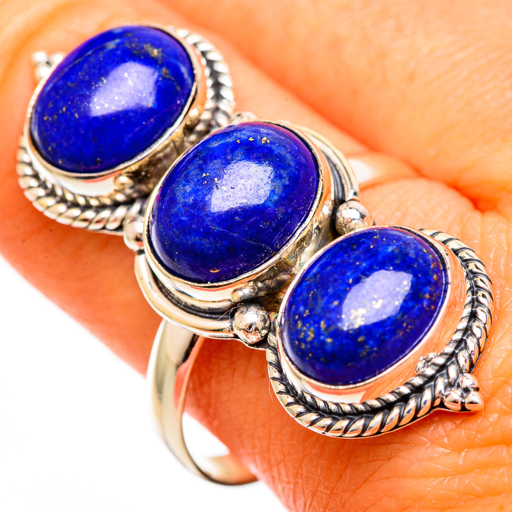 Lapis Lazuli Rings handcrafted by Anasilvercos - RING110256