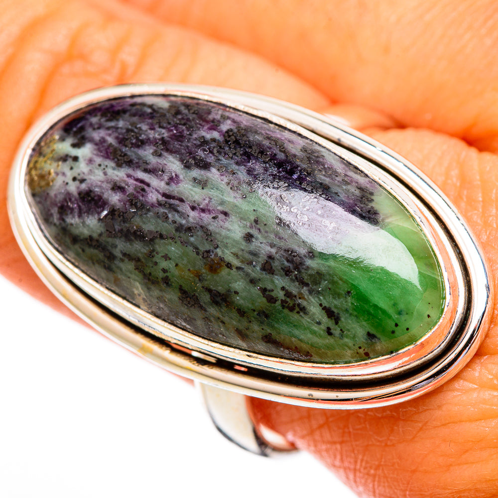 Ruby Zoisite Rings handcrafted by Anasilvercos - RING110260