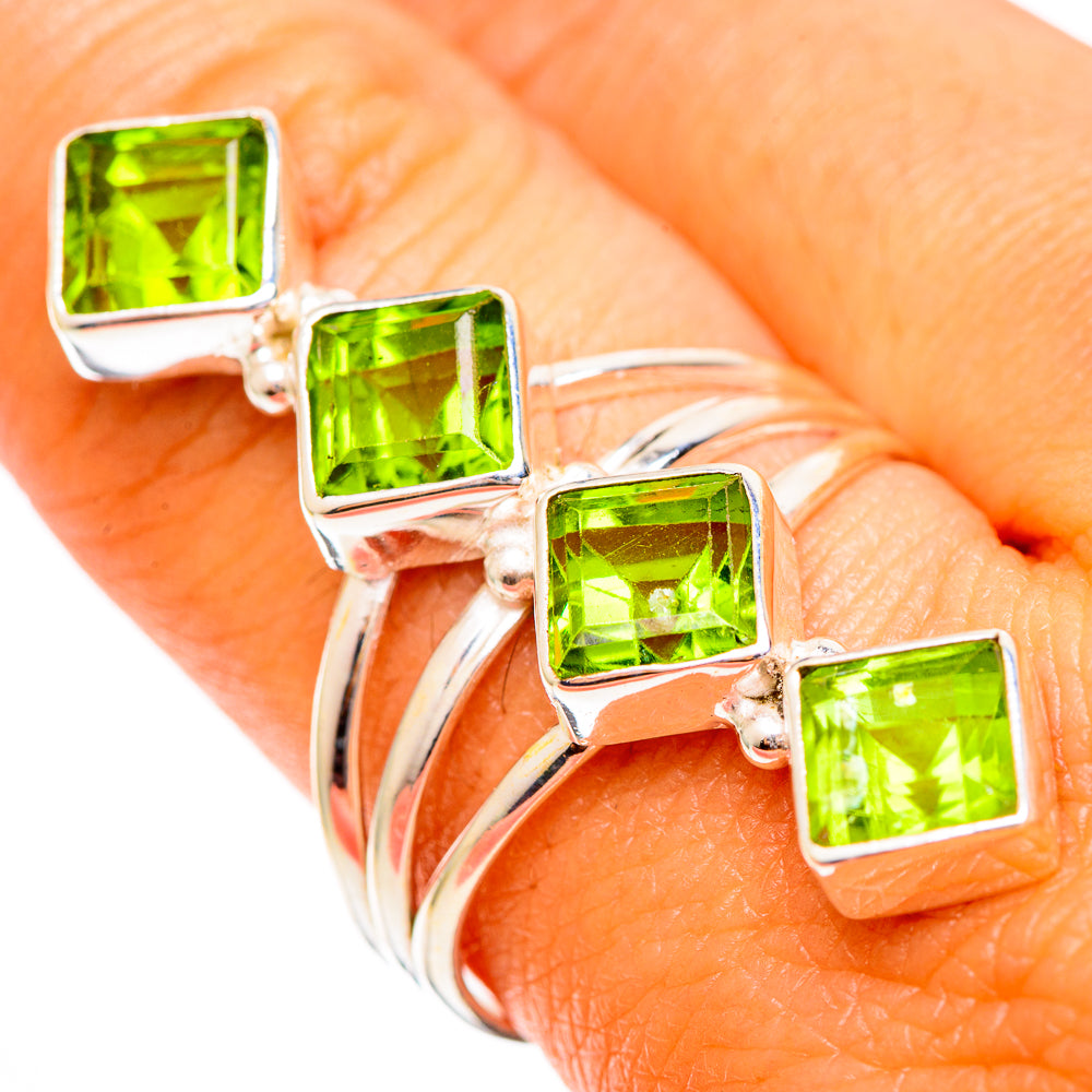 Peridot Rings handcrafted by Anasilvercos - RING110262
