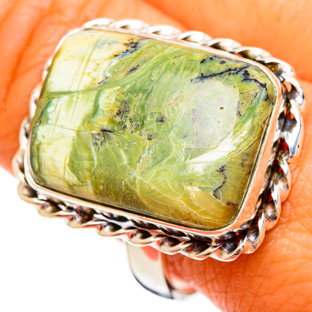 Rainforest Jasper Rings handcrafted by Anasilvercos - RING110263