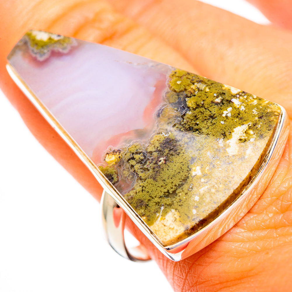 Plume Agate Rings handcrafted by Anasilvercos - RING110264