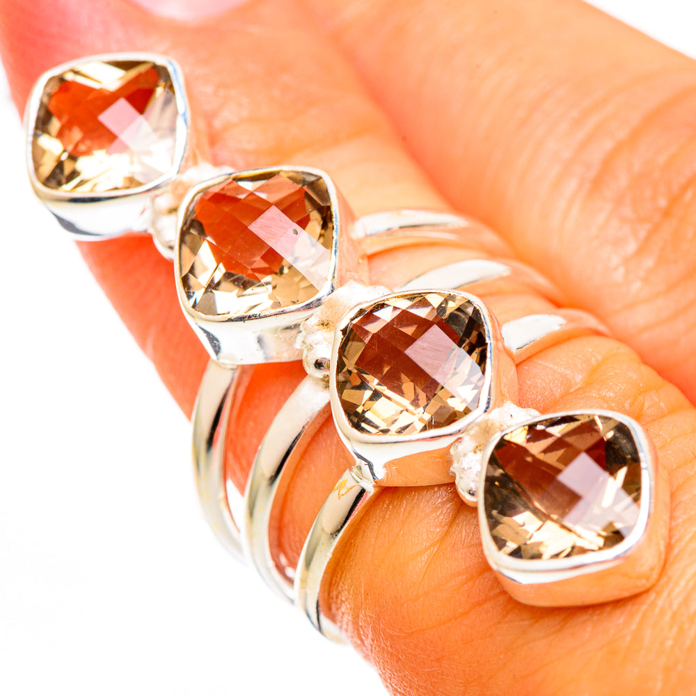 Smoky Quartz Rings handcrafted by Anasilvercos - RING110270