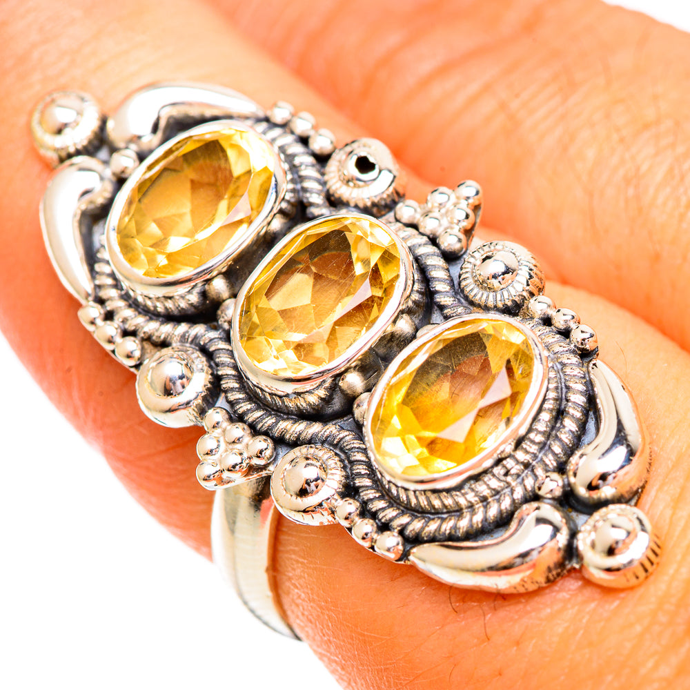 Citrine Rings handcrafted by Anasilvercos - RING110275