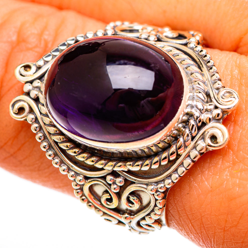 Amethyst Rings handcrafted by Anasilvercos - RING110280