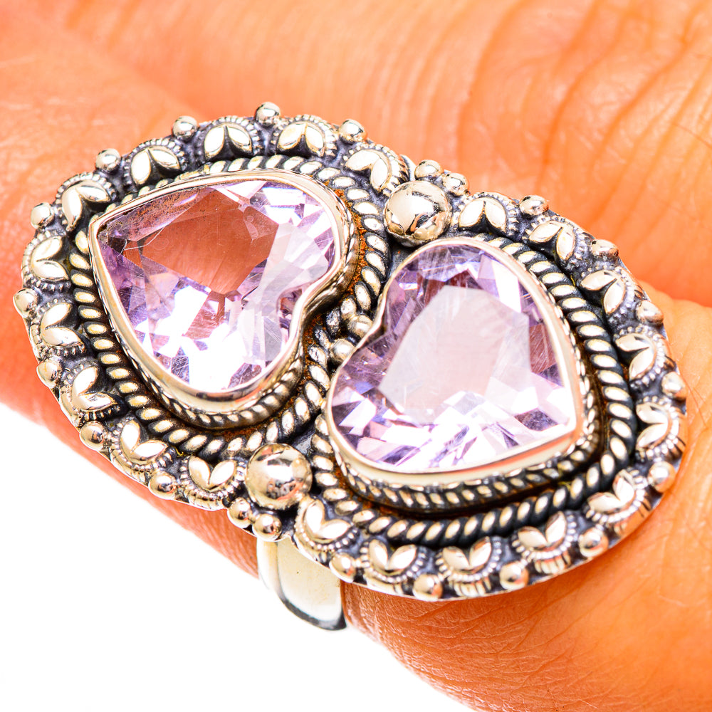 Kunzite Rings handcrafted by Anasilvercos - RING110285