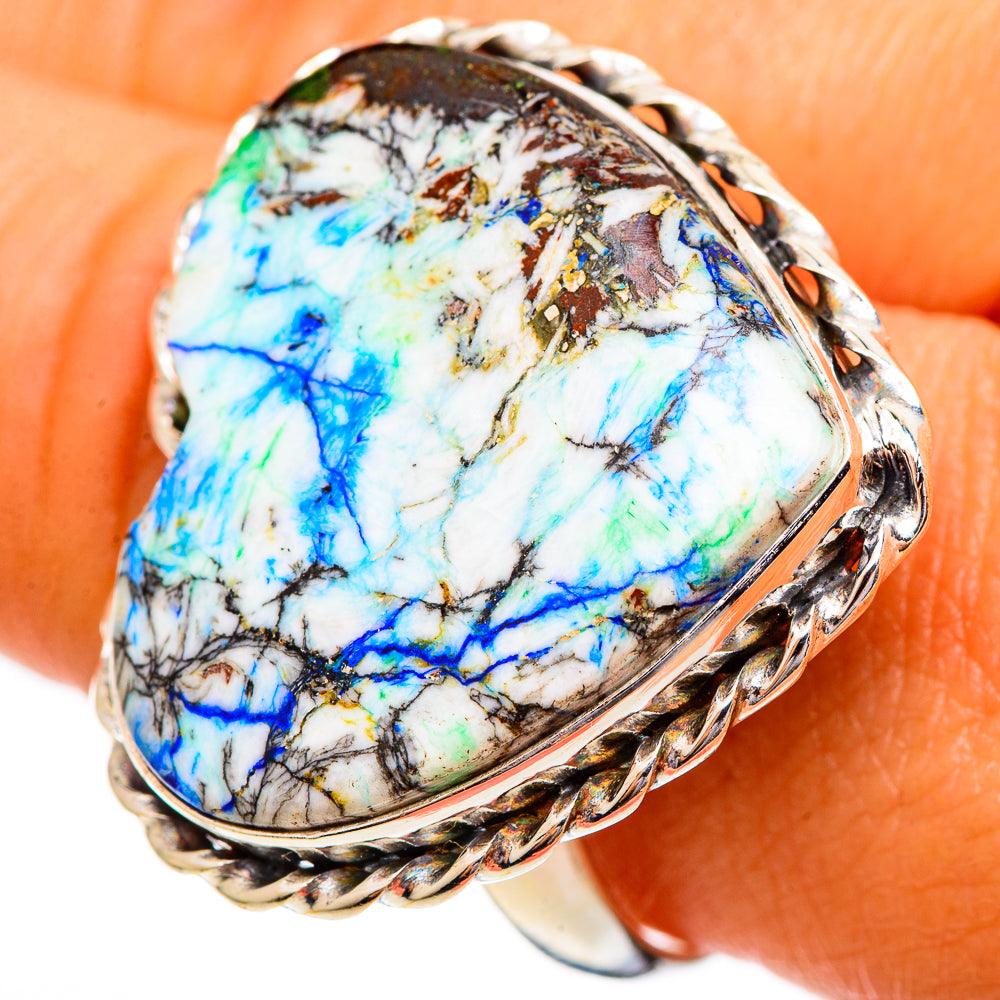 Azurite Rings handcrafted by Anasilvercos - RING110291