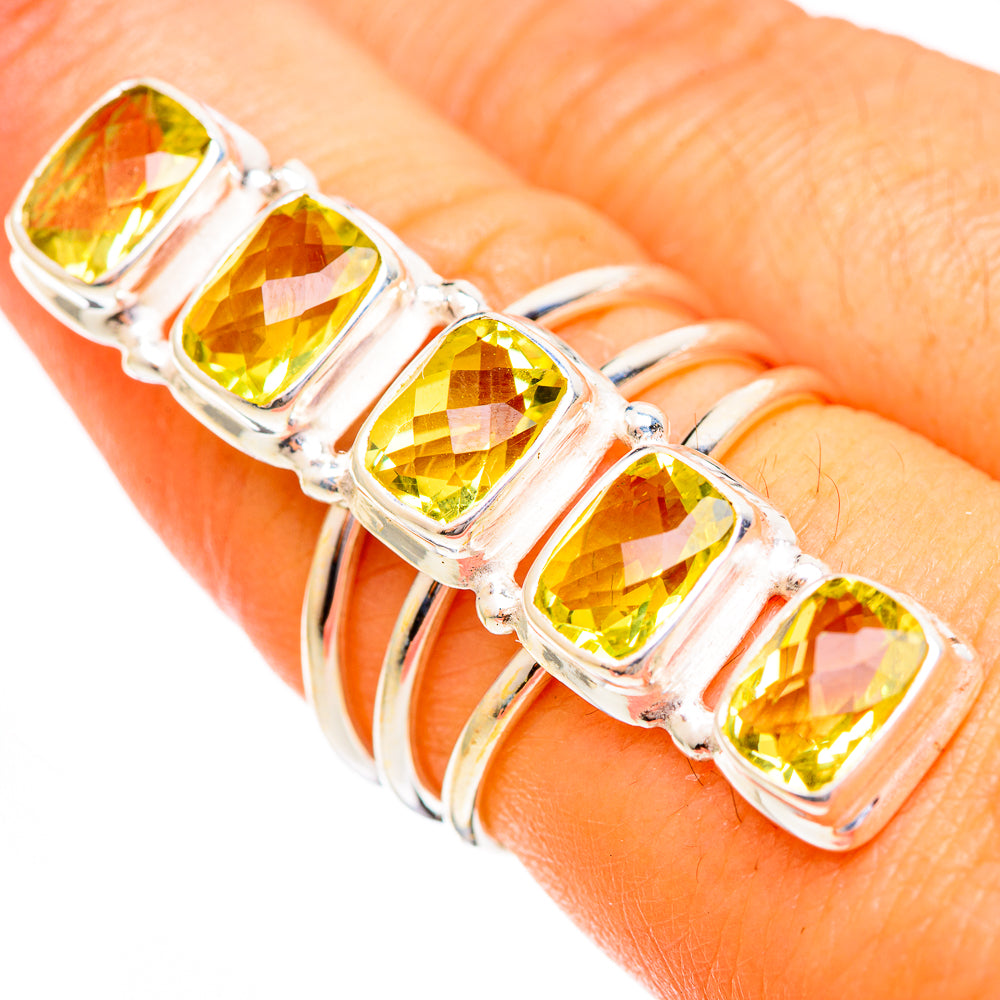 Citrine Rings handcrafted by Anasilvercos - RING110294