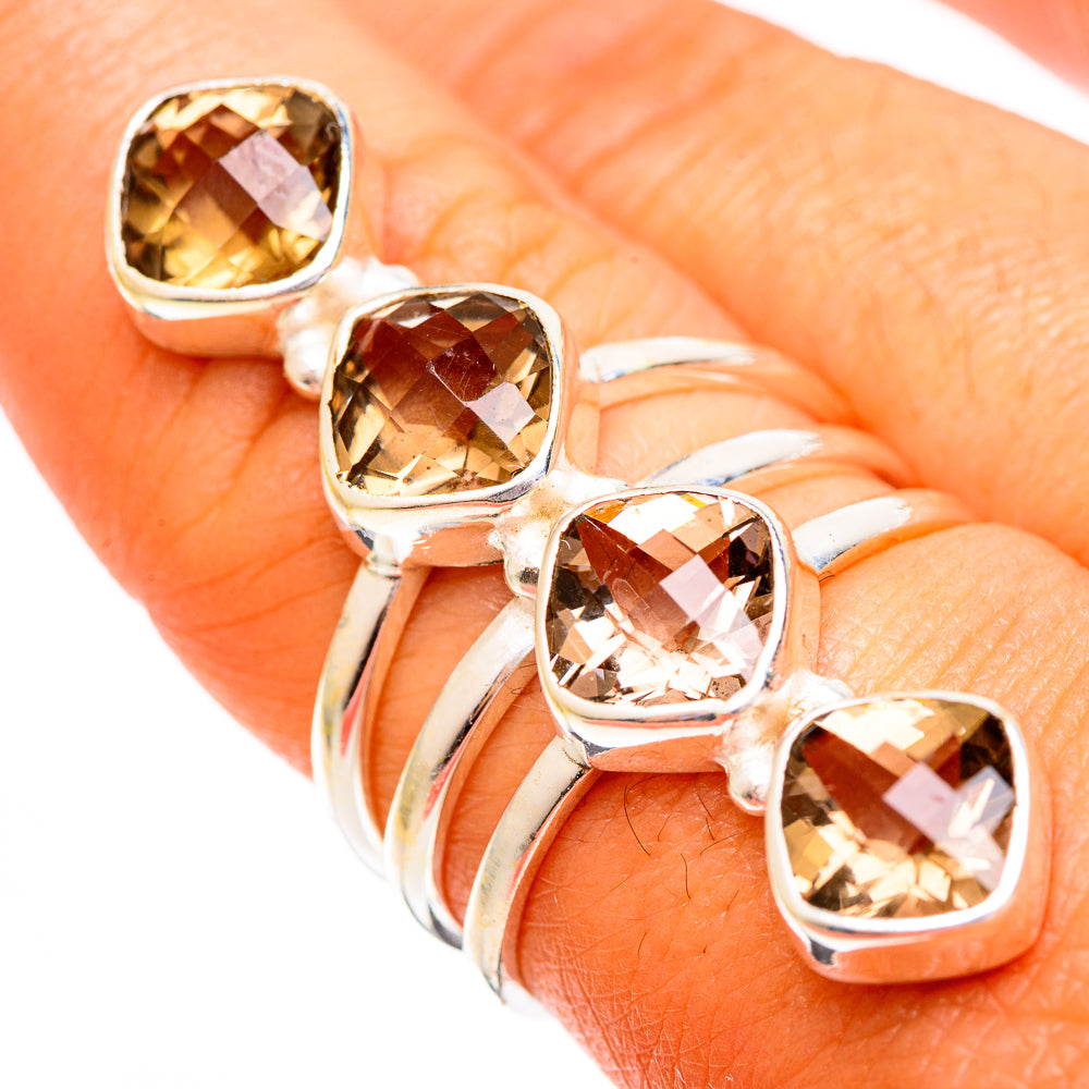 Smoky Quartz Rings handcrafted by Anasilvercos - RING110308