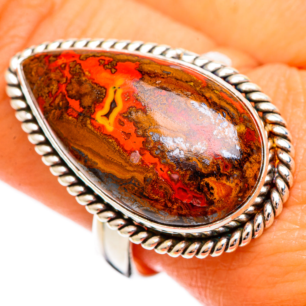 Moroccan Agate Rings handcrafted by Anasilvercos - RING110309