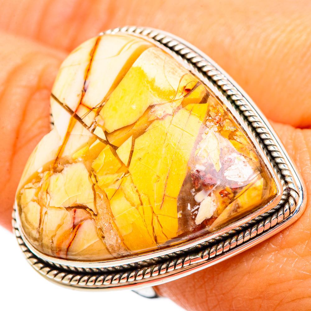 Brecciated Mookaite Rings handcrafted by Anasilvercos - RING110313