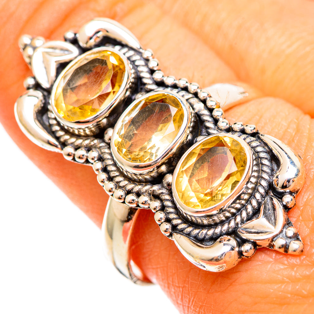 Citrine Rings handcrafted by Anasilvercos - RING110314