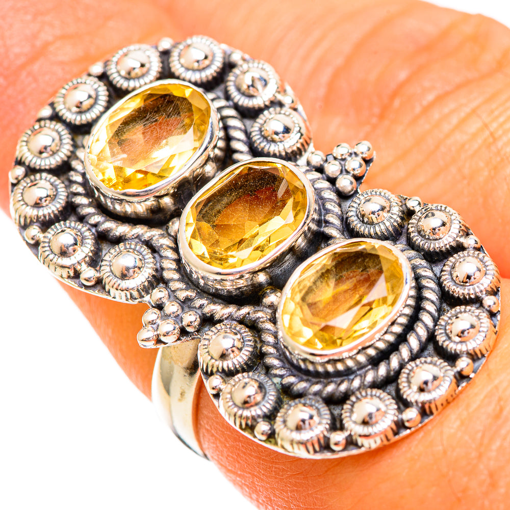 Citrine Rings handcrafted by Anasilvercos - RING110316