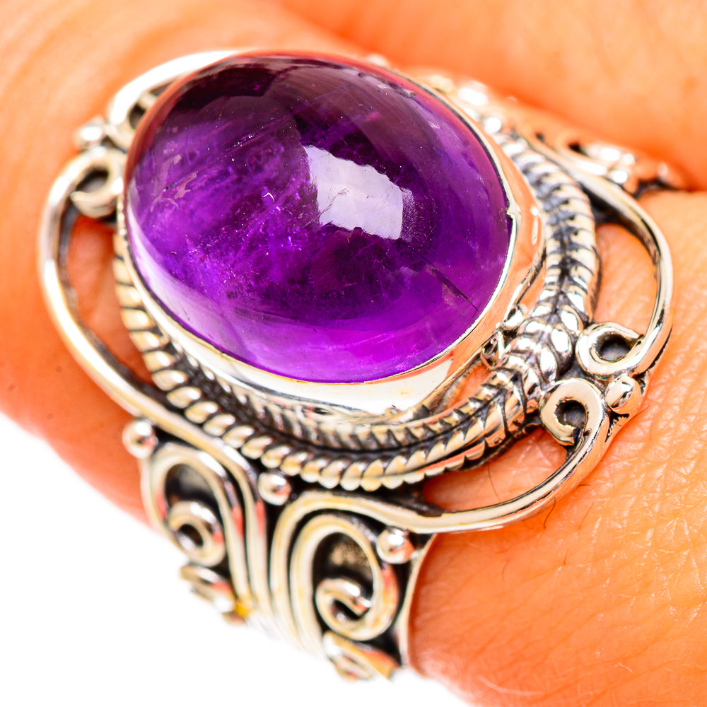 Amethyst Rings handcrafted by Anasilvercos - RING110320