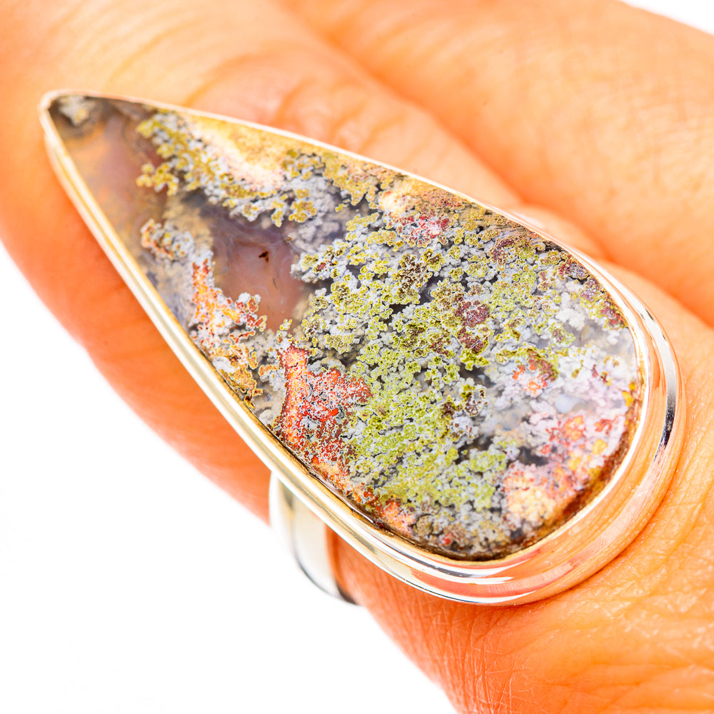 Plume Agate Rings handcrafted by Anasilvercos - RING110349