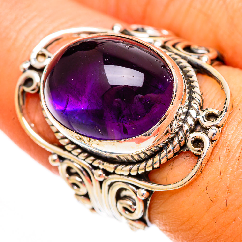 Amethyst Rings handcrafted by Anasilvercos - RING110361