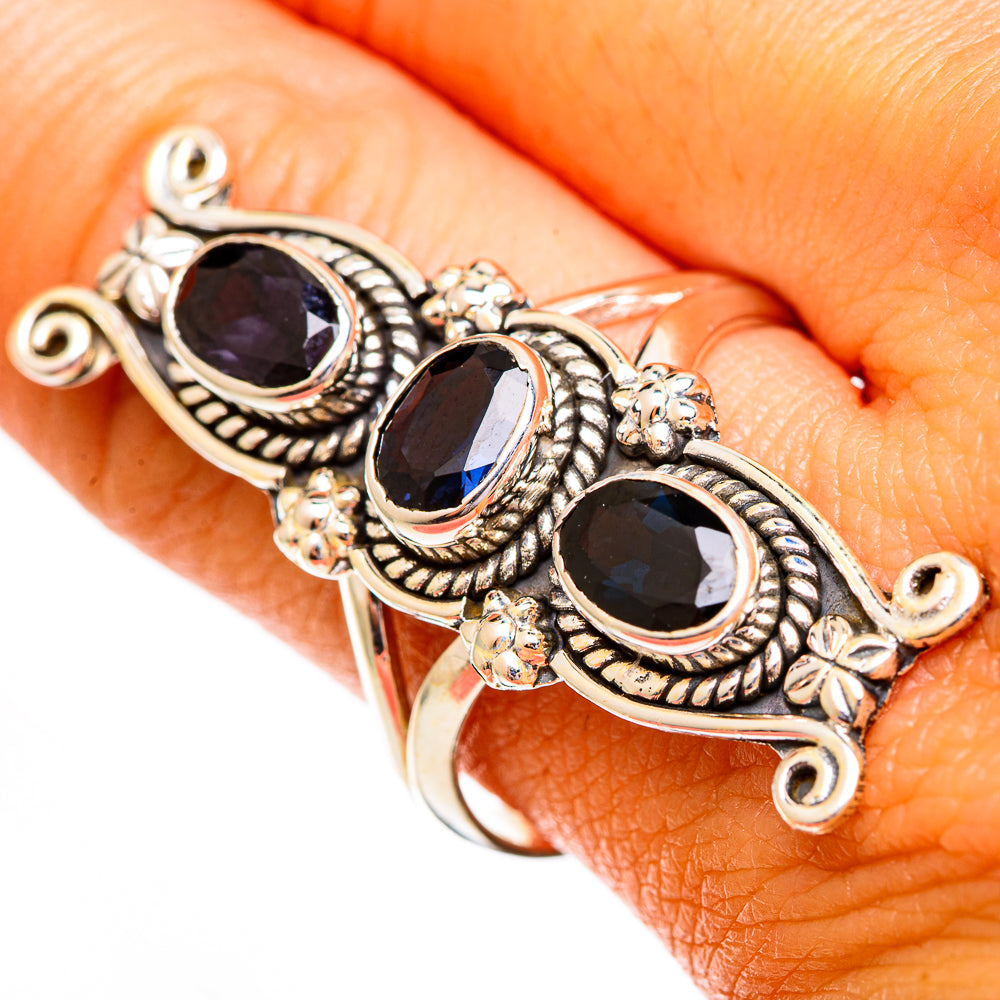 Blue Spinel Rings handcrafted by Anasilvercos - RING110379
