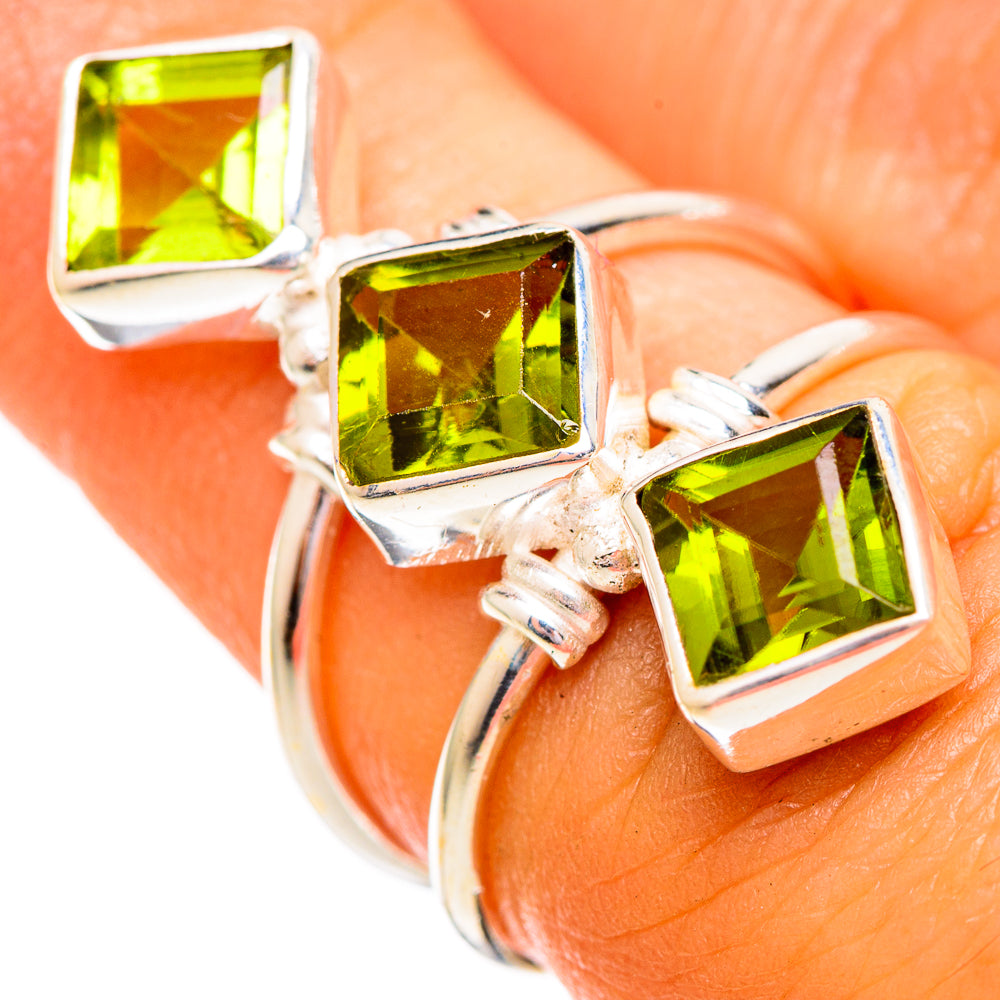 Peridot Rings handcrafted by Anasilvercos - RING110387