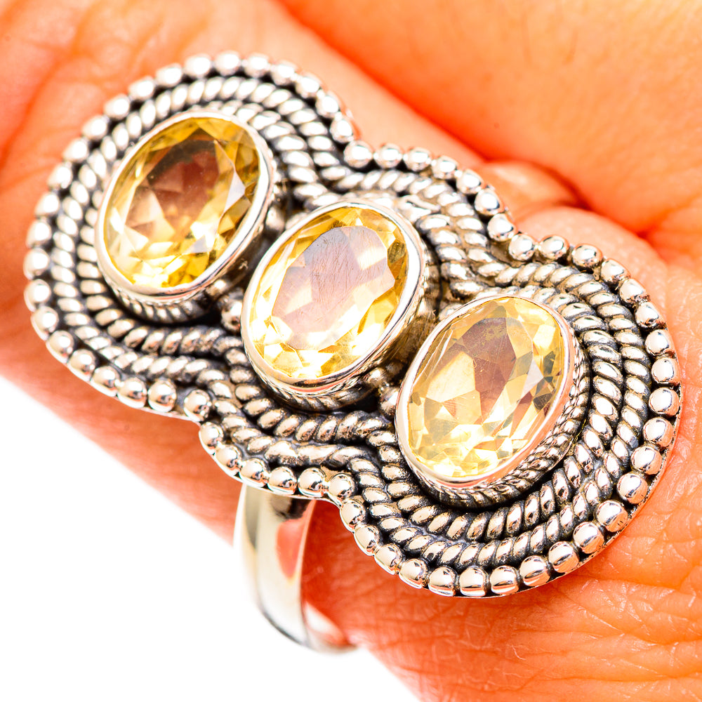 Citrine Rings handcrafted by Anasilvercos - RING110393