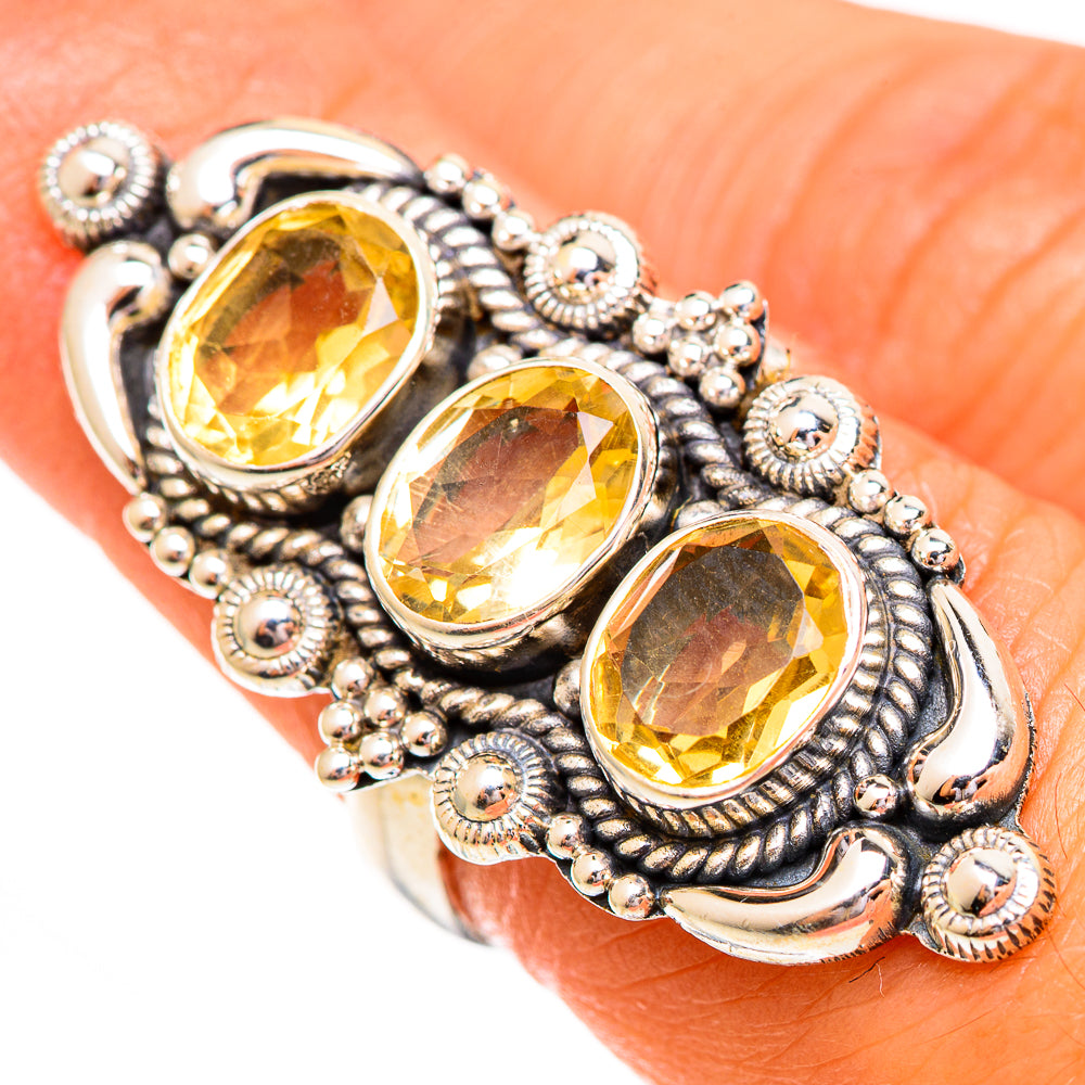 Citrine Rings handcrafted by Anasilvercos - RING110394