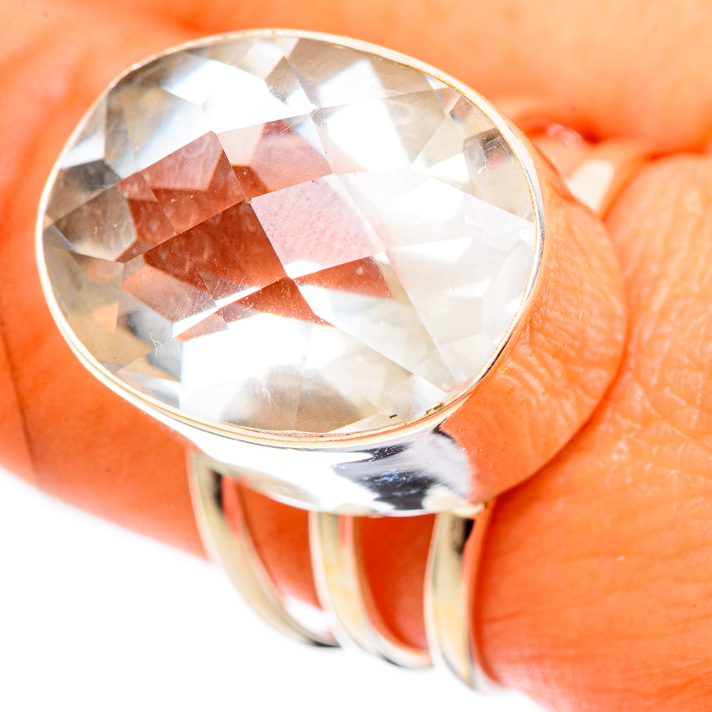 White Quartz Rings handcrafted by Anasilvercos - RING110413