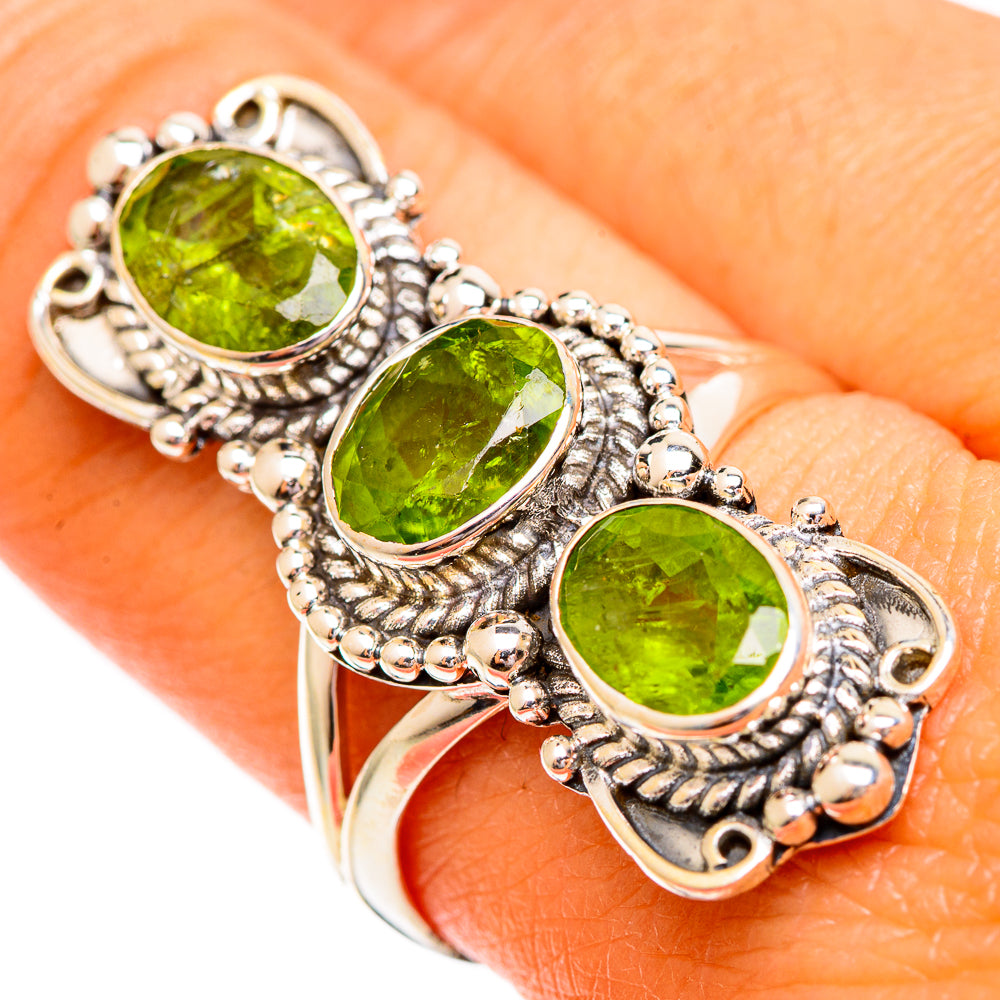Peridot Rings handcrafted by Anasilvercos - RING110425