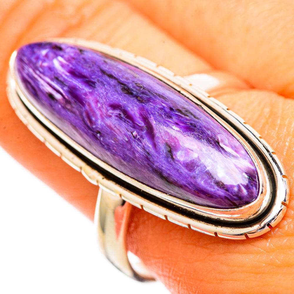 Charoite Rings handcrafted by Anasilvercos - RING110440