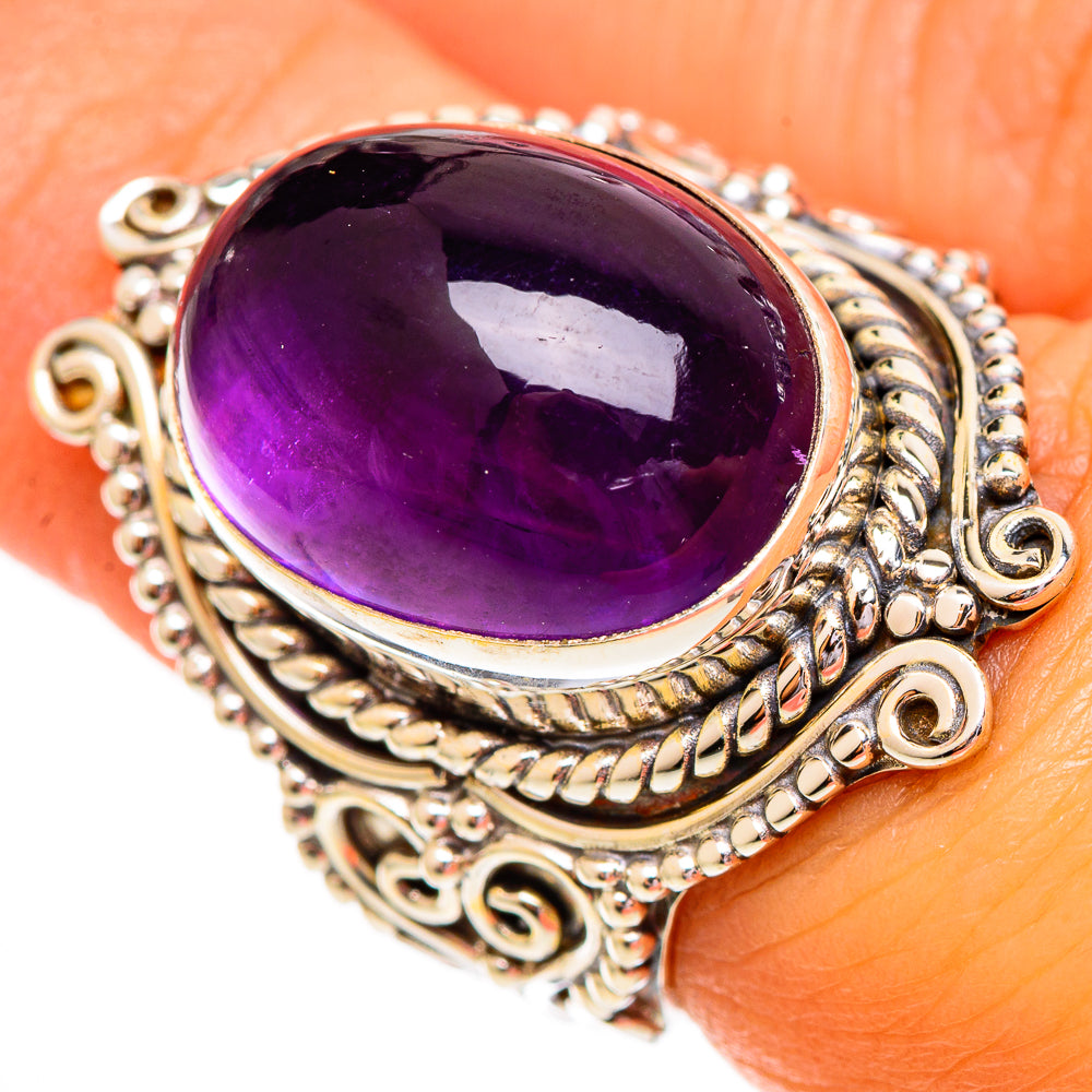 Amethyst Rings handcrafted by Anasilvercos - RING110441