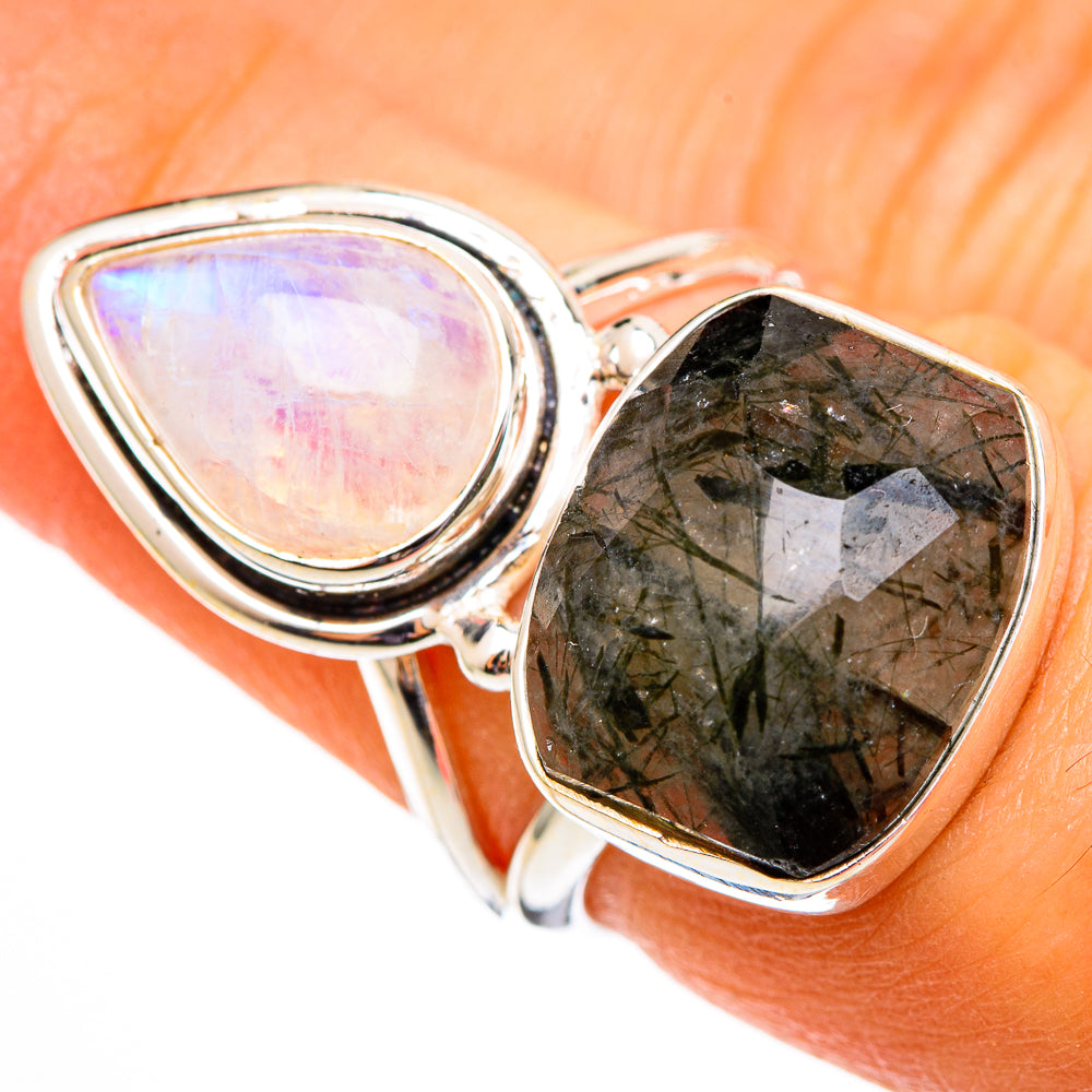 Tourmalinated Quartz Rings handcrafted by Anasilvercos - RING110465