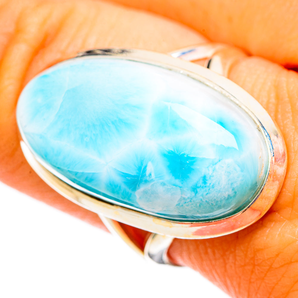 Larimar Rings handcrafted by Anasilvercos - RING110479