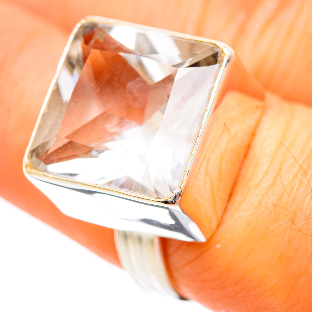 White Quartz Rings handcrafted by Anasilvercos - RING110497