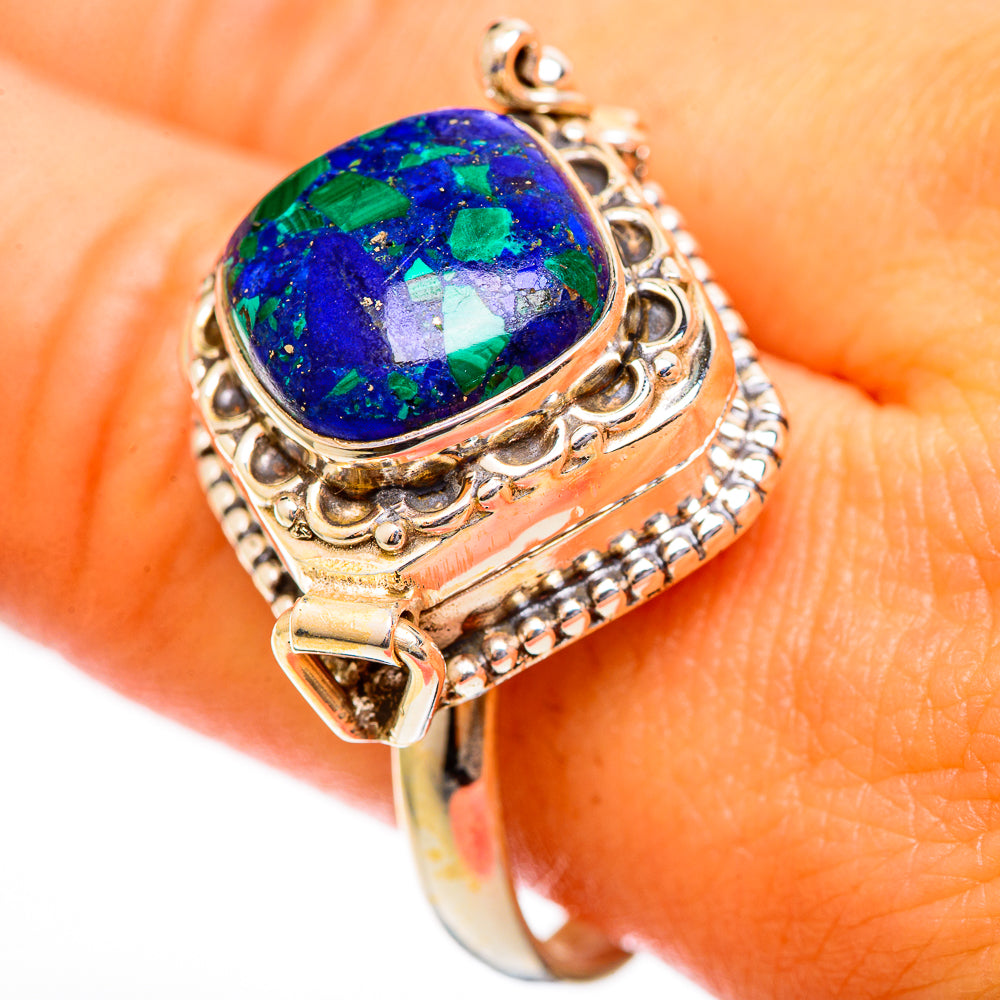 Azurite Rings handcrafted by Anasilvercos - RING110504