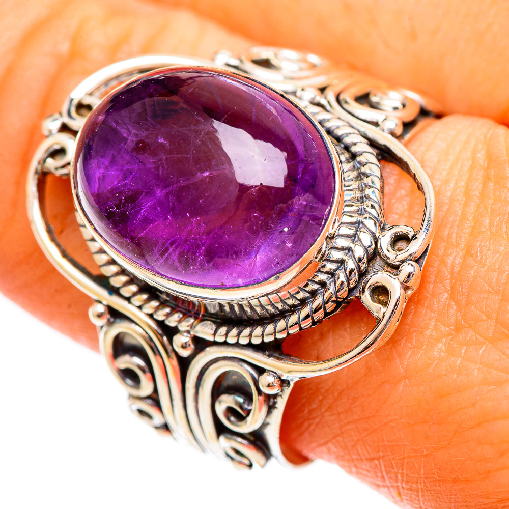 Amethyst Rings handcrafted by Anasilvercos - RING110518