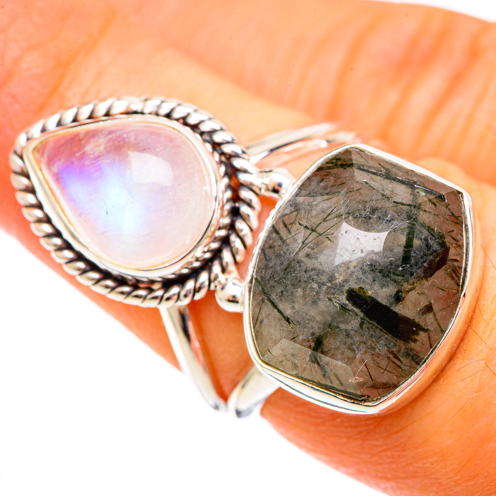 Tourmalinated Quartz Rings handcrafted by Anasilvercos - RING110523