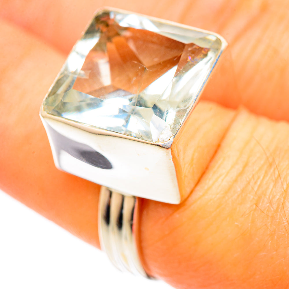 Green Amethyst Rings handcrafted by Anasilvercos - RING110539