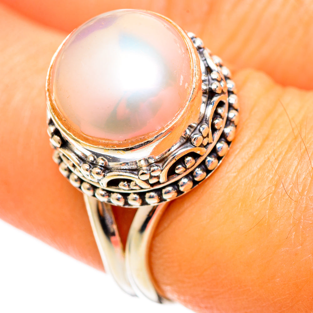 Cultured Pearl Rings handcrafted by Anasilvercos - RING110550