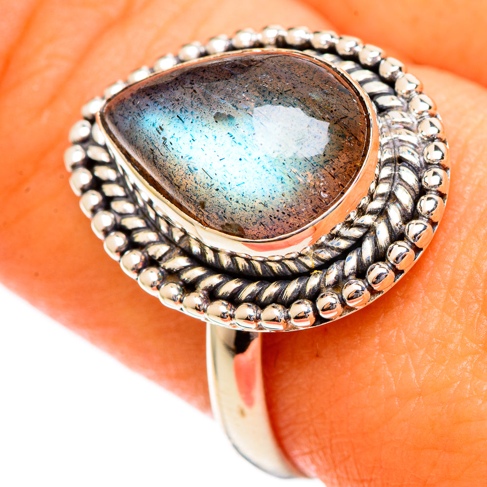 Labradorite Rings handcrafted by Anasilvercos - RING110560