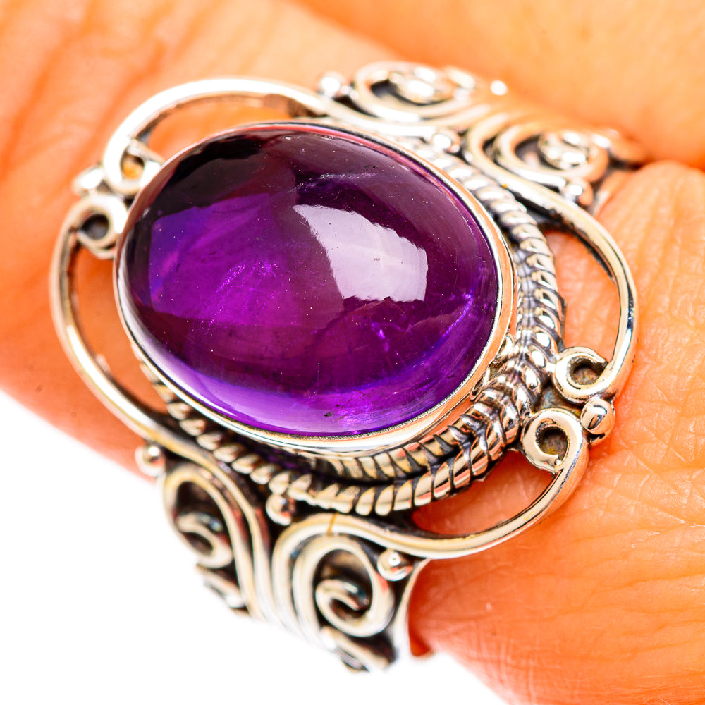 Amethyst Rings handcrafted by Anasilvercos - RING110572