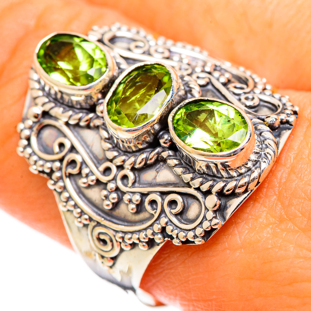 Peridot Rings handcrafted by Anasilvercos - RING110592