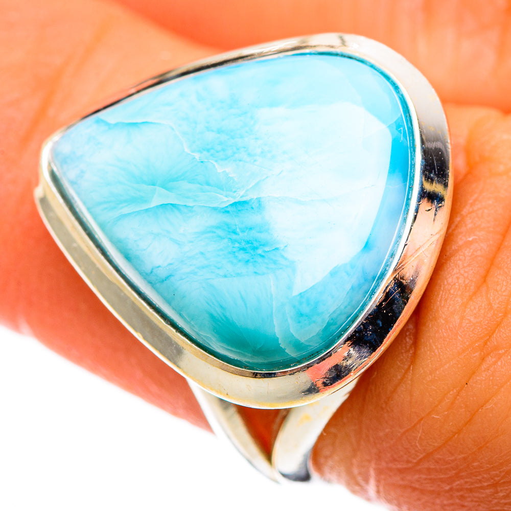Larimar Rings handcrafted by Anasilvercos - RING110641