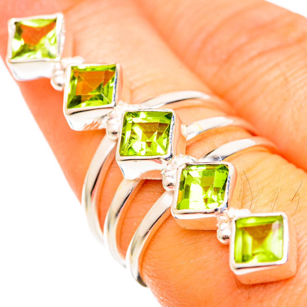 Peridot Rings handcrafted by Anasilvercos - RING110660