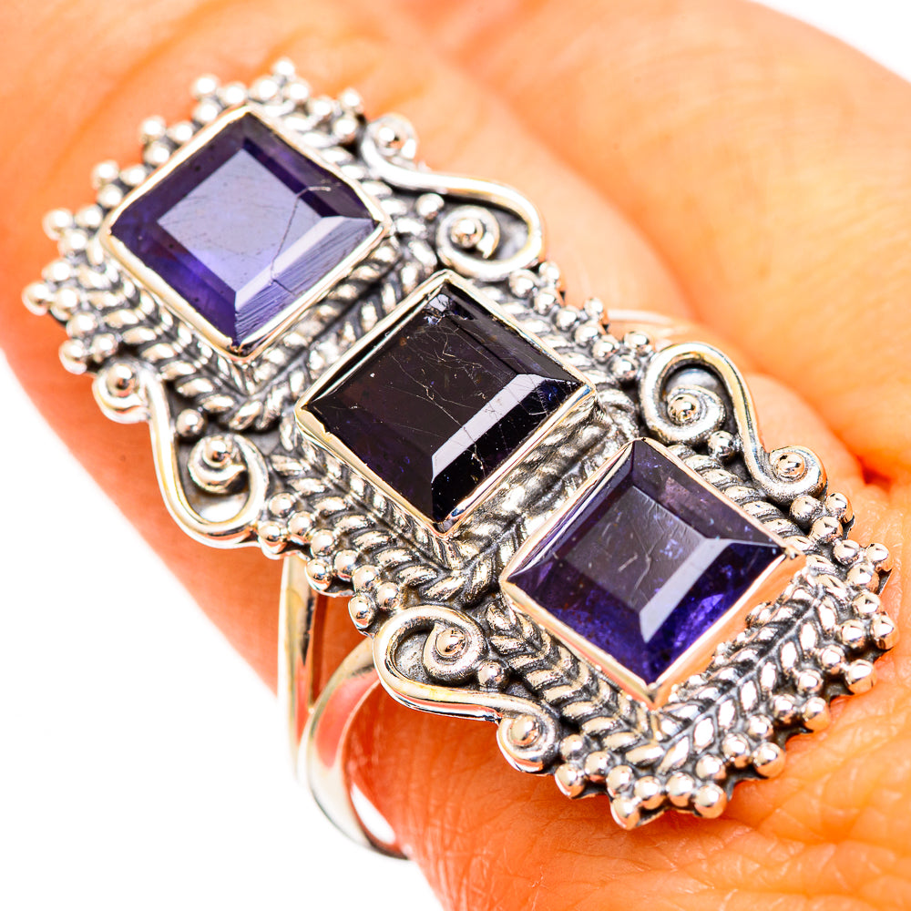 Violet Spinel Rings handcrafted by Anasilvercos - RING110684
